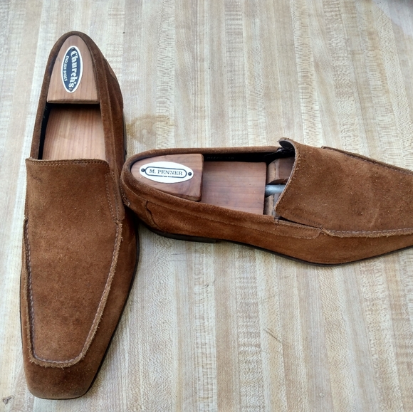 Donald J Pliner Men's Tan Suede Slipon Loafer Size 9M (81) - Picture 1 of 10